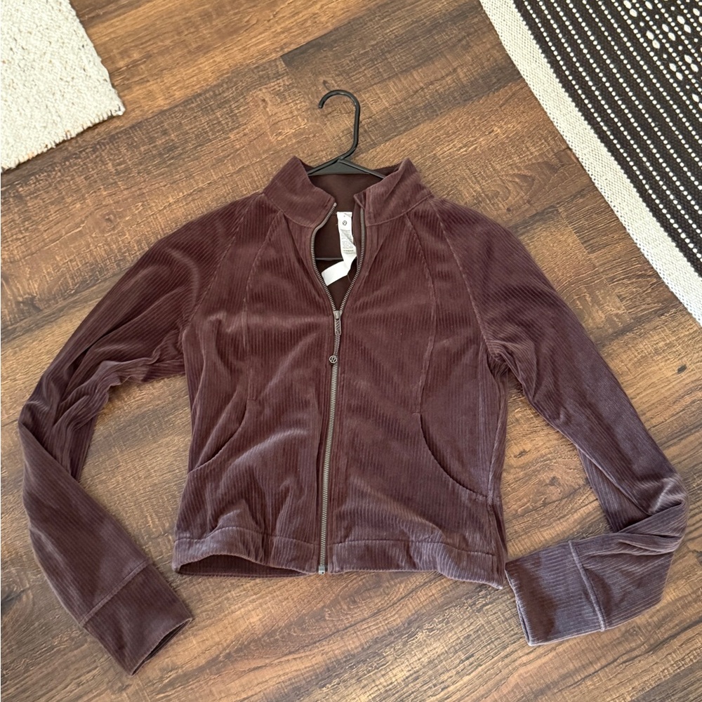 Lululemon Define Brown Ribbed Jacket- Size 8